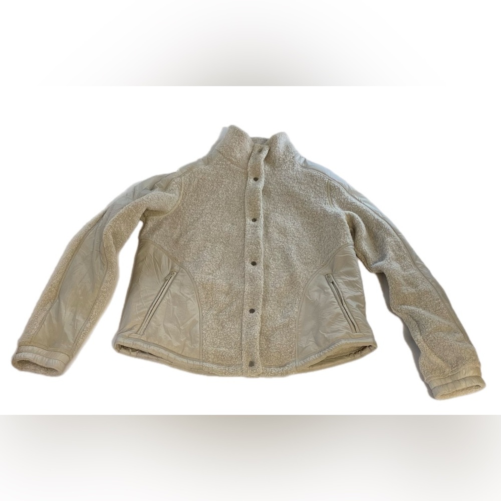 Lululemon Go Cozy Jacket  Heathered Ceramic  size 4 - Picture 9 of 14